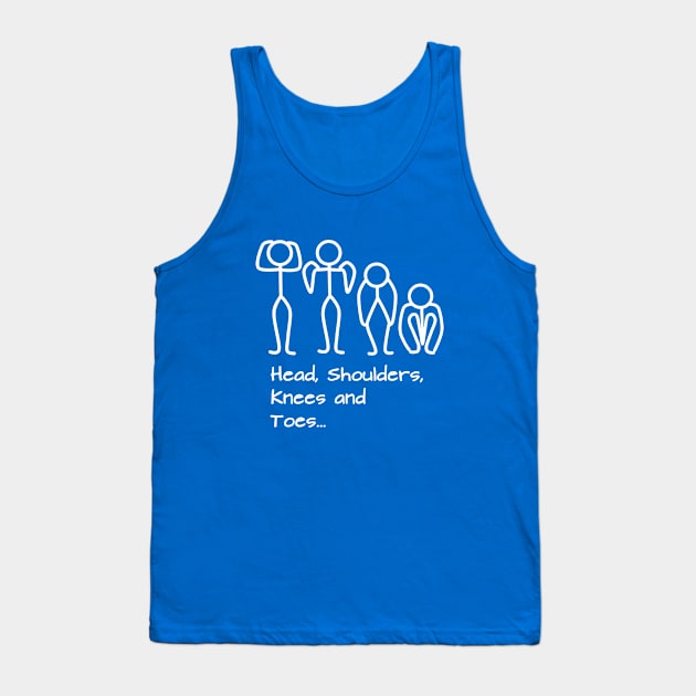 Stickman / Head, shoulders, knees and toes... Tank Top by DesignTree